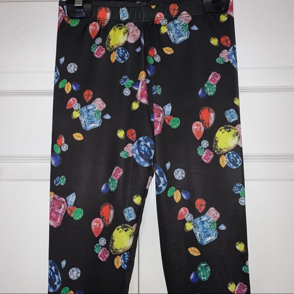 NEW Gemstone Crystal Diamond Leggings NWOT - Picture 4 of 6